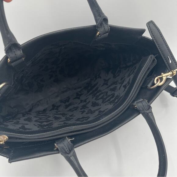 REBECCA MINKOFF Purse Monroe Tote Shoulder Bag Satchel Leather Gold Hardware - Picture 6 of 15